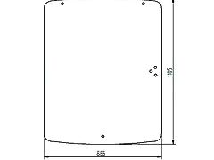 Merlo SZYBA PRZEDNIA MERLO  049497