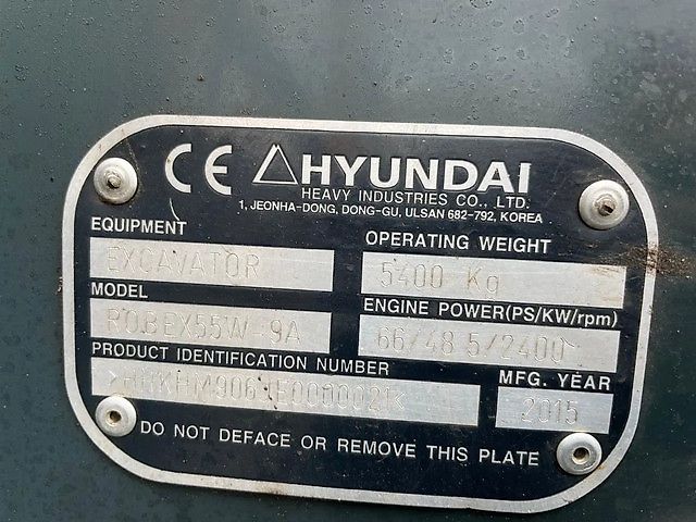 Hyundai 55W-9A Mobiele kraan