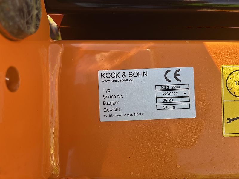 Kock & Sohn Greifschaufel 1,8m, 2,0m 2,2m