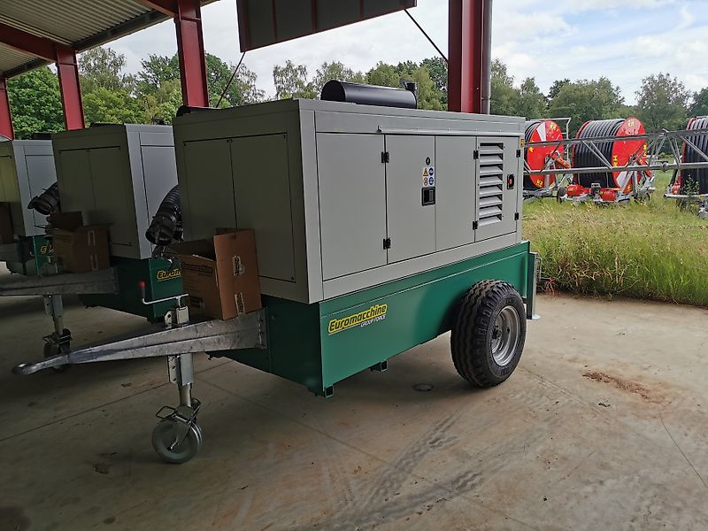 Euromacchine Dieselaggregat - Motor (z.B. 82 PS)/ Stromgenerator + Rovatti Pumpe