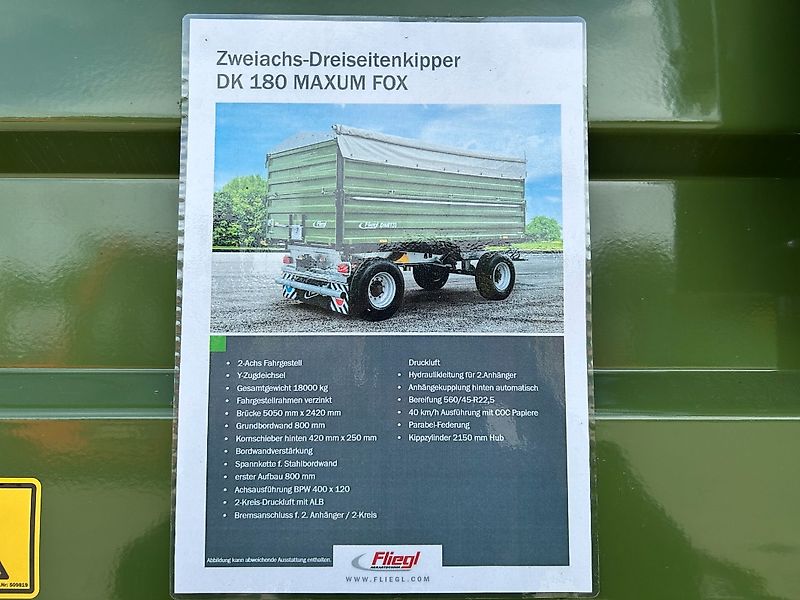Fliegl DK 180 Maxum Fox limited