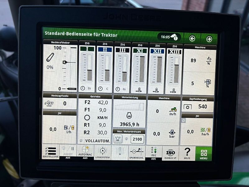 John Deere 6130R inkl. John Deere 643R