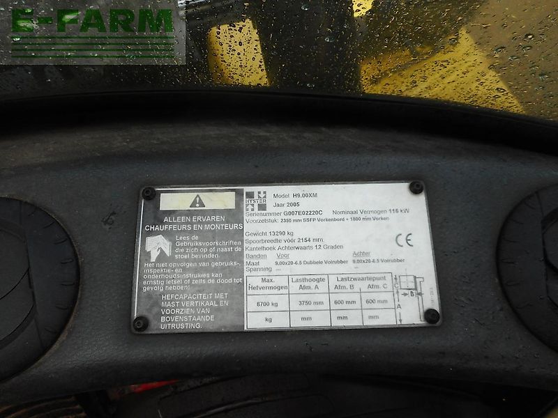 Hyster h9.00xm ( vollausstattung ) 9 tonnen hubkraft