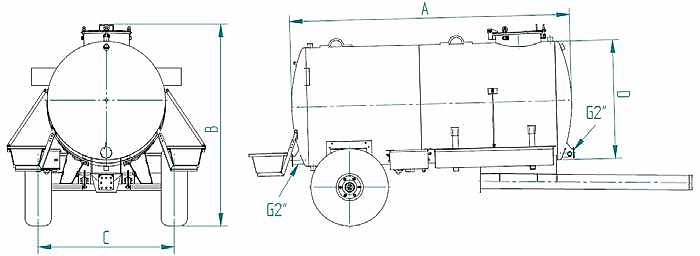Wolf-Landtechnik GmbH Wasserfasswagen WSW | 5000L | Pomot |