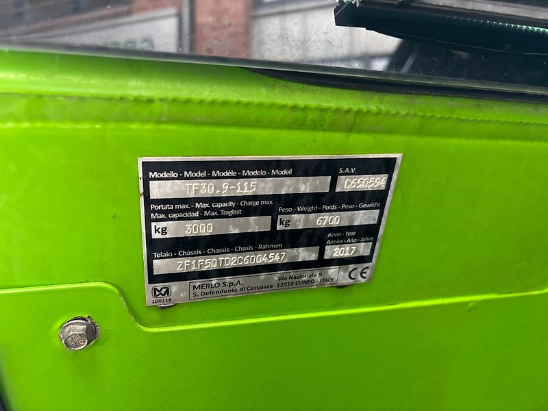 Merlo TF 30.9-115 inkl. Greifschaufel / Ballengabel / Schaufel