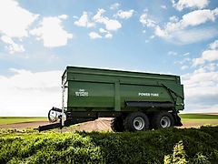 Brantner TA 24073 PowerTube - 24 to HARDOX Boden - luftgefedert - BPW Lenkachse + abklappbare 800er Aufsatzwände = 37,4 m³ -- 710er Räder