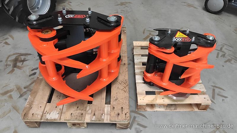 KX Fällgreifer Baumschere Baggeranbau Bagger 1,5-5t. Greifer KX210
